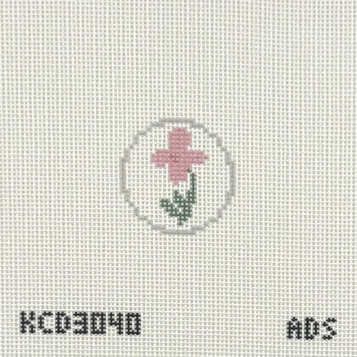 Pink Flower Mini Round (by KCN)