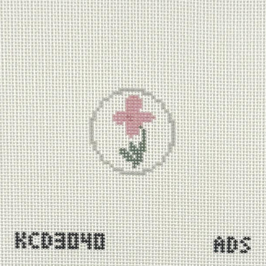 Pink Flower Mini Round (by KCN)