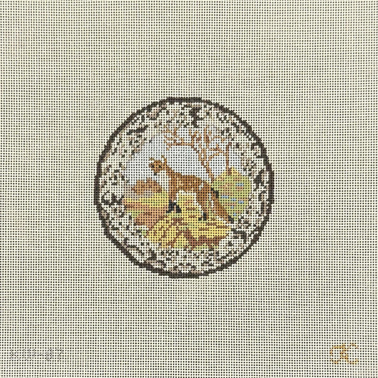 Transferware Fox Plate (by The Gingham Stitchery)