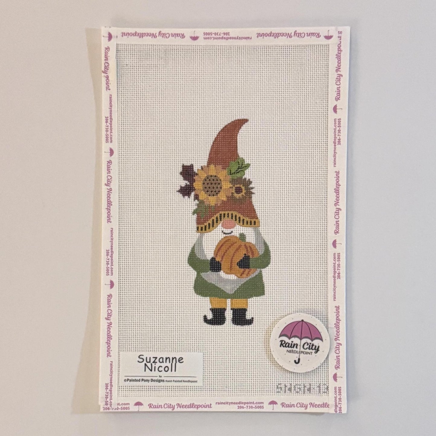 Gnome w/ Autumn Flowers (by Painted Pony Designs/Suzanne Nicoll) SNGN-13