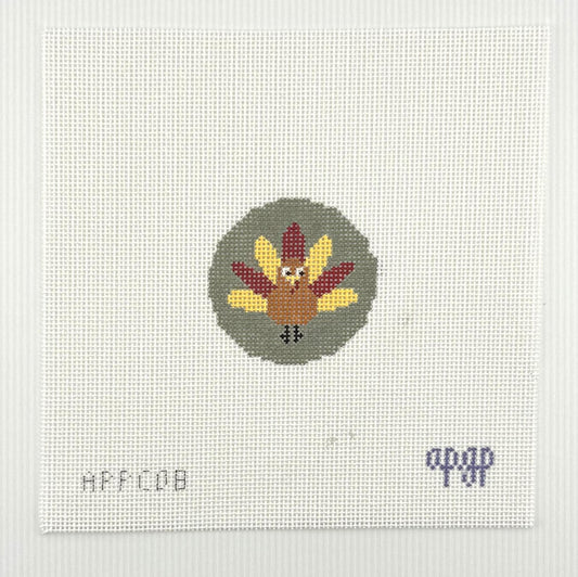 A Charmed Season - Fall Turkey Bag Charm (by A Poore Girl Paints)