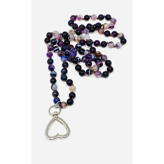 Gemstone Heart Chatelaine - MultiPurple *No Tools*