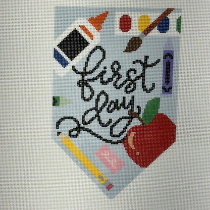 First Day/Last Day School Banner Set (by Ivy Thread Needlepoint)