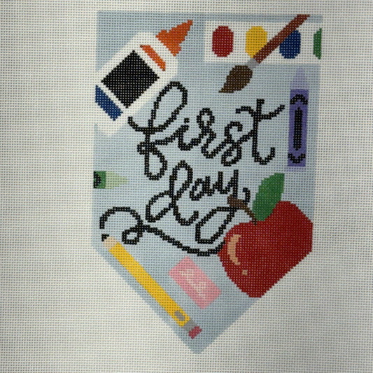 First Day/Last Day School Banner Set (by Ivy Thread Needlepoint)