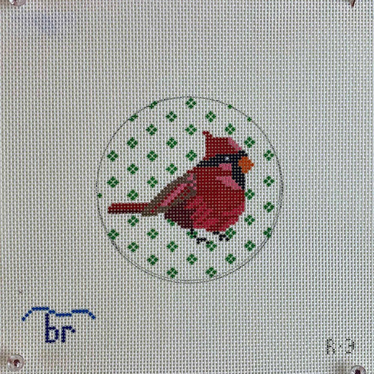 Cardinal Round (by Blue Ridge Needlepoint) R3
