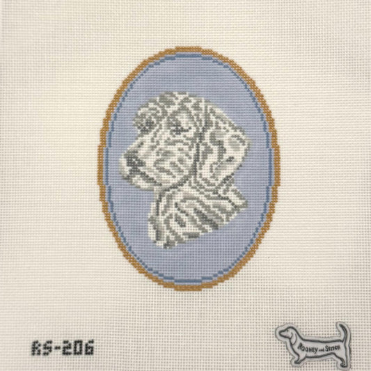Doodle Dog Cameo (by Rooney and Stitch / Atlantic Blue Canvas)