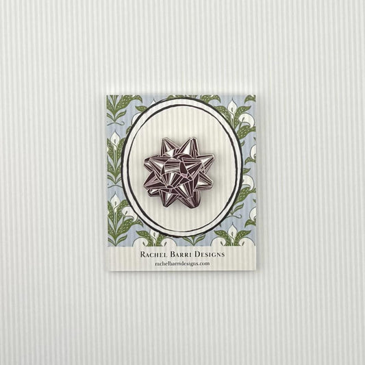 Holiday Gift Bow needle minder
