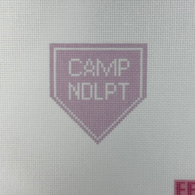 Camp Needlepoint Bag Charm - Lavender (by Elizabeth Brooke)