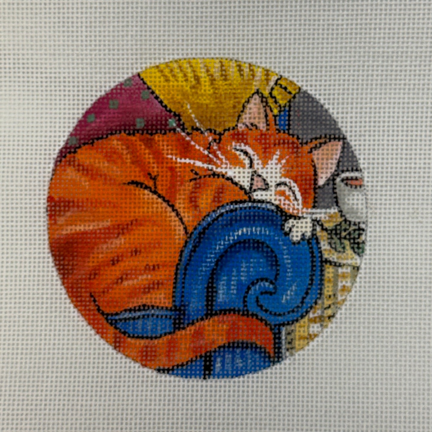 Cat Nap Ornament (by PLD Designs)
