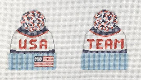 Team USA Beanie 2-Sided (by Lauren Bloch) H-01