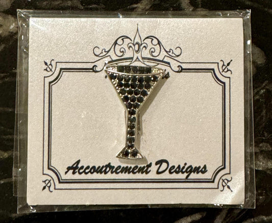 Martini Glass (Crystal) needle minder