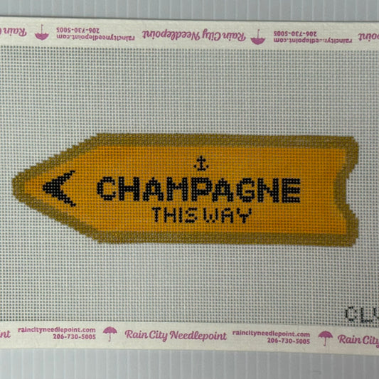Champagne This Way - Yellow (by C'ate La Vie)