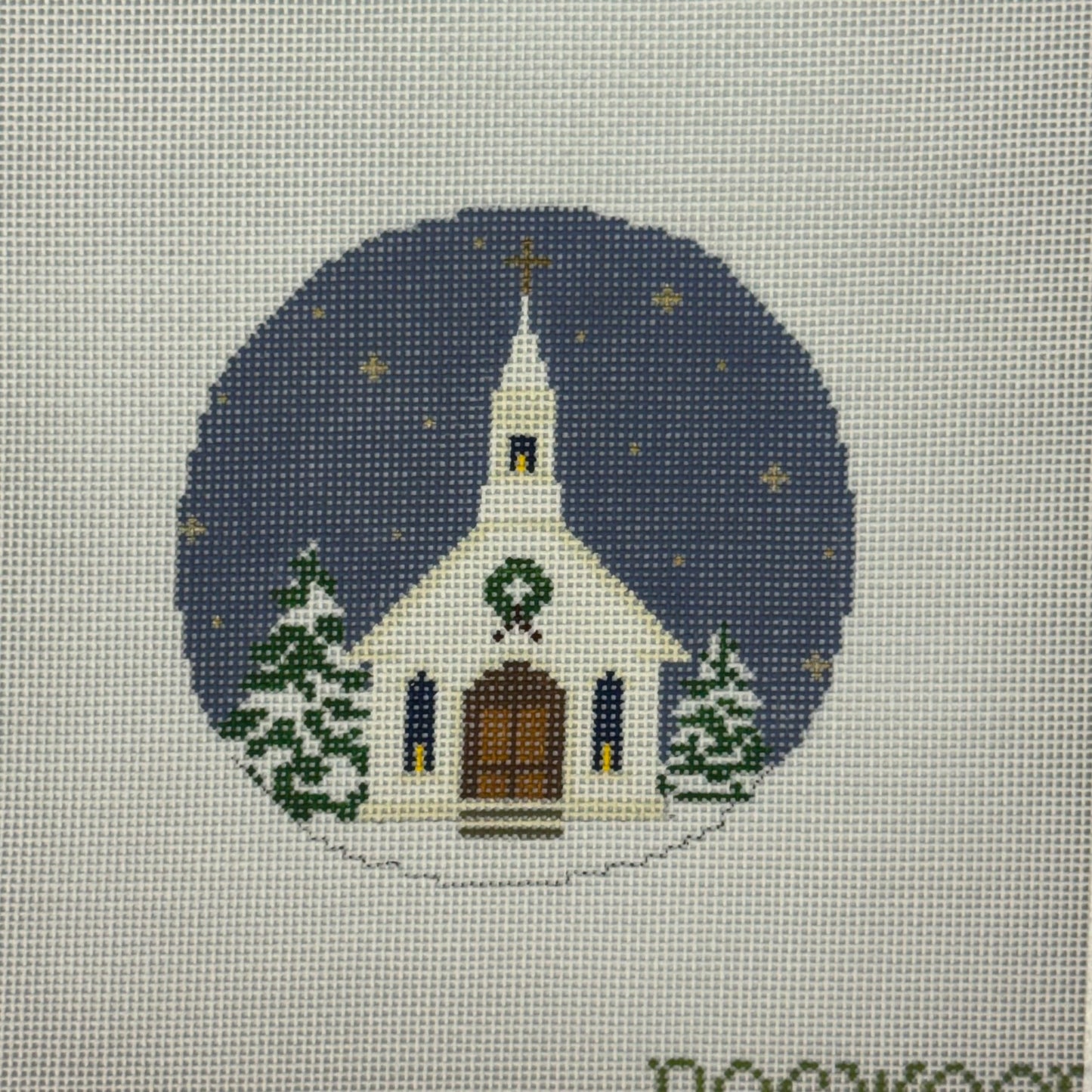Christmas Chapel (by Dogwood Needlepoint)