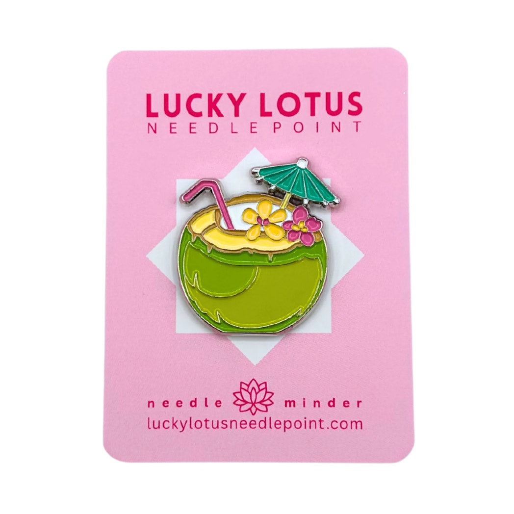 Green Coconut Drink Needle Minder