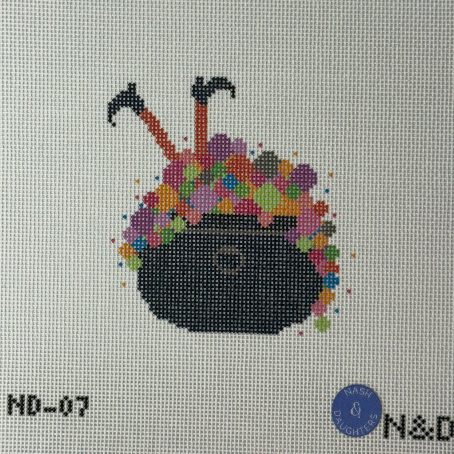 Colorful Bubble Cauldron (by Nash & Daughters Needlepoint)