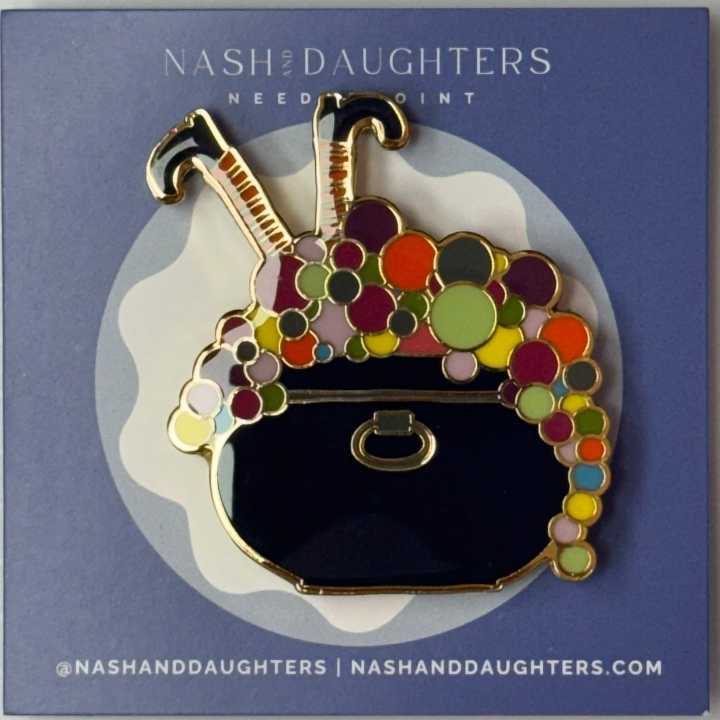Colorful Bubble Cauldron Needle Minder