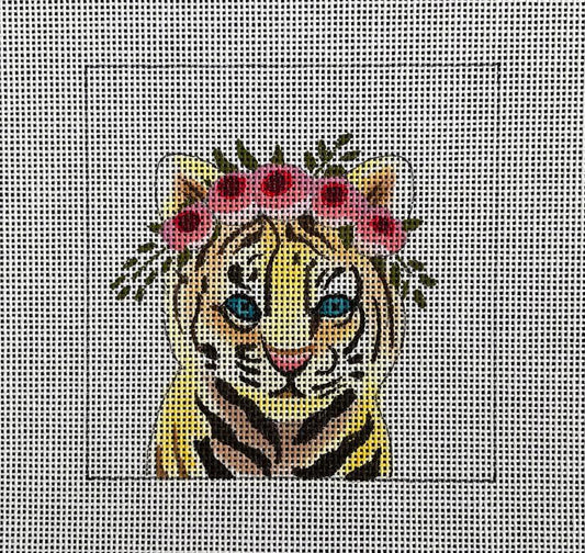 Tiger with Flowers (by Colors of Praise)  IN279