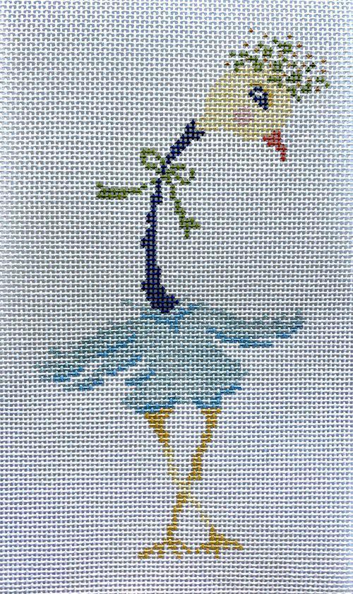 Strange Birds - Blue (by The Plum Stitchery) - 32K