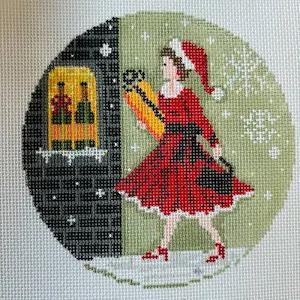 Betty Loves Bubbles #4: Betty w/ Box of Champs (by The Gingham Stitchery)  KDS-37
