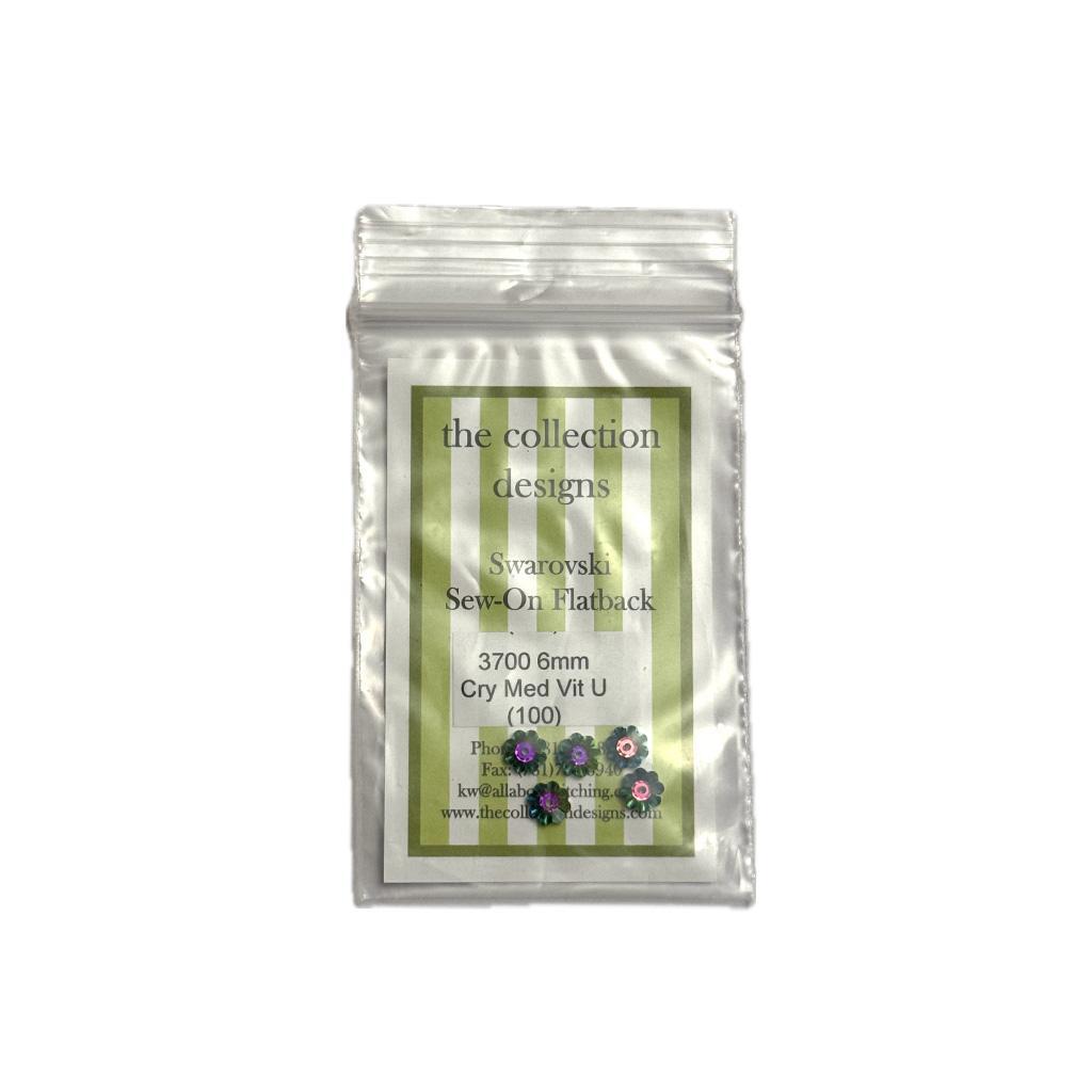 3700 6mm Cry Med Vit U | Swarovski Stitch-On Crystal