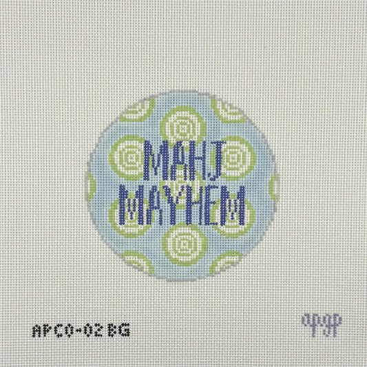 Mahjong Mahj Mayhem Blue/Green (by A Poore Girl Paints)