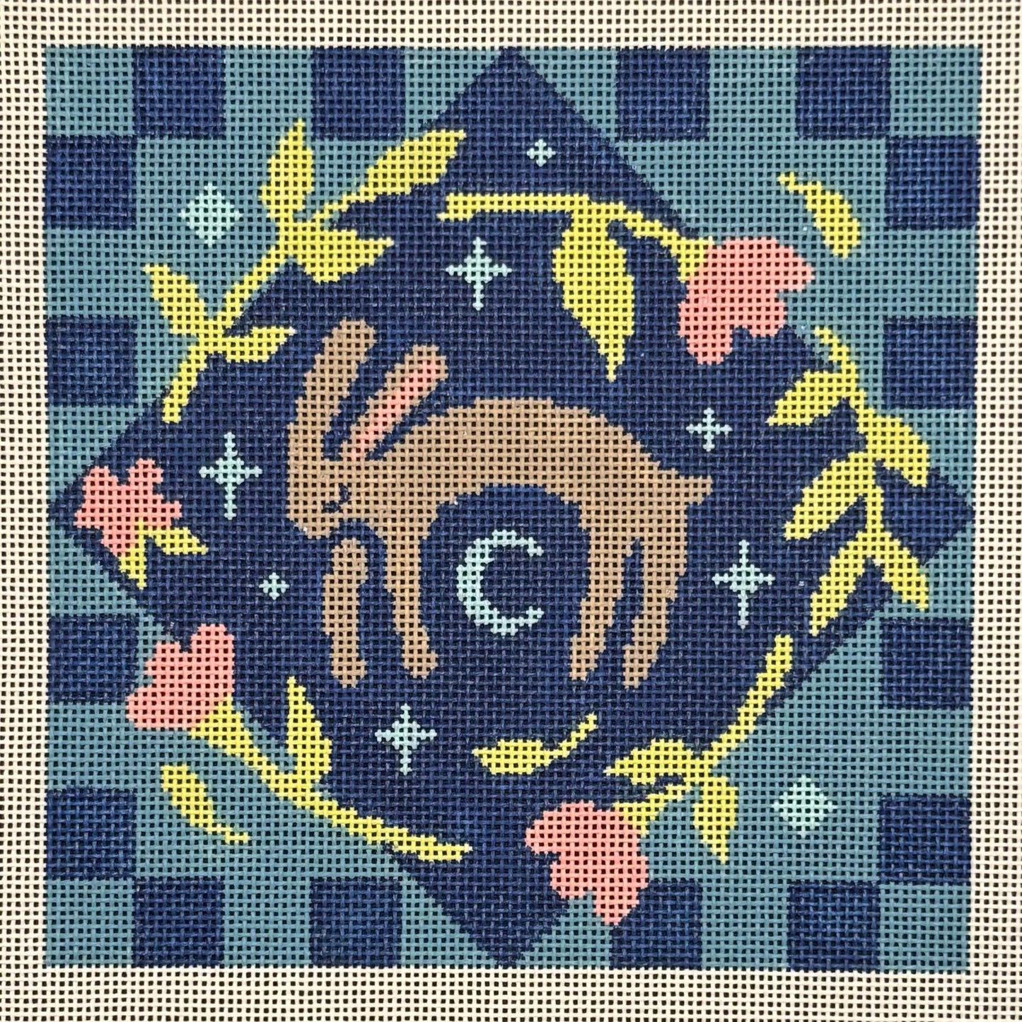 Sleeping Bunny Tapestry (by Saturnalia Stitching)