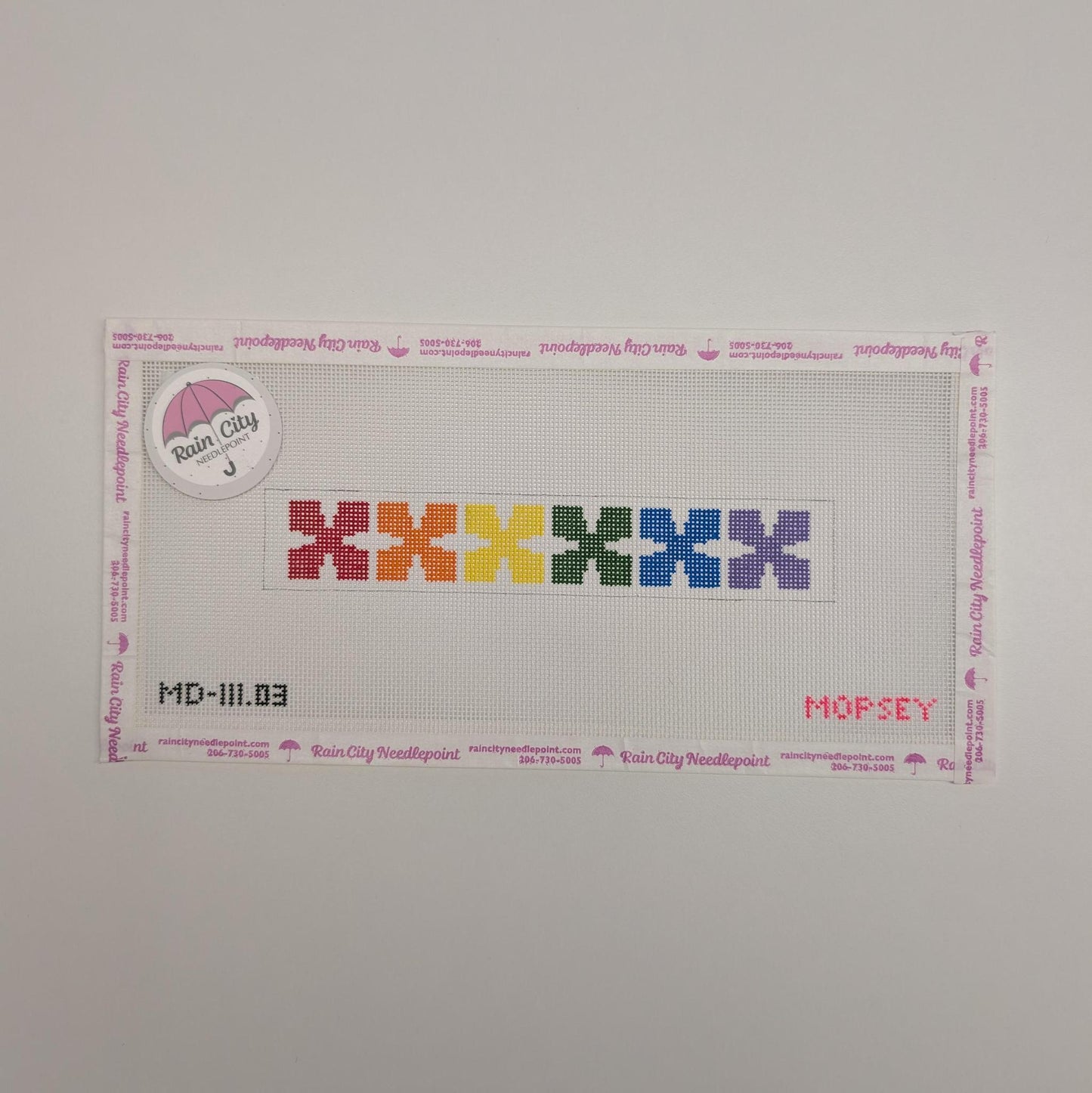 Geometric Key Fob - Rainbow (by Mopsey) MD-111.03