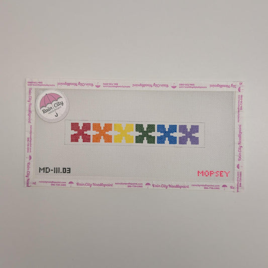 Geometric Key Fob - Rainbow (by Mopsey) MD-111.03