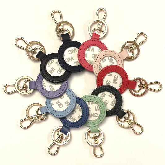 Leather Key Fob | Round