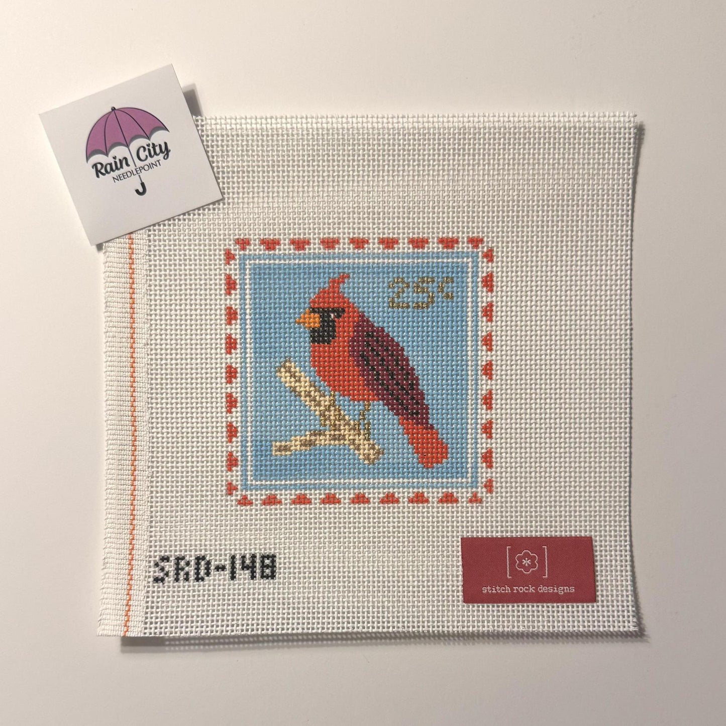 Cardinal Stamp (by Stitch Rock)