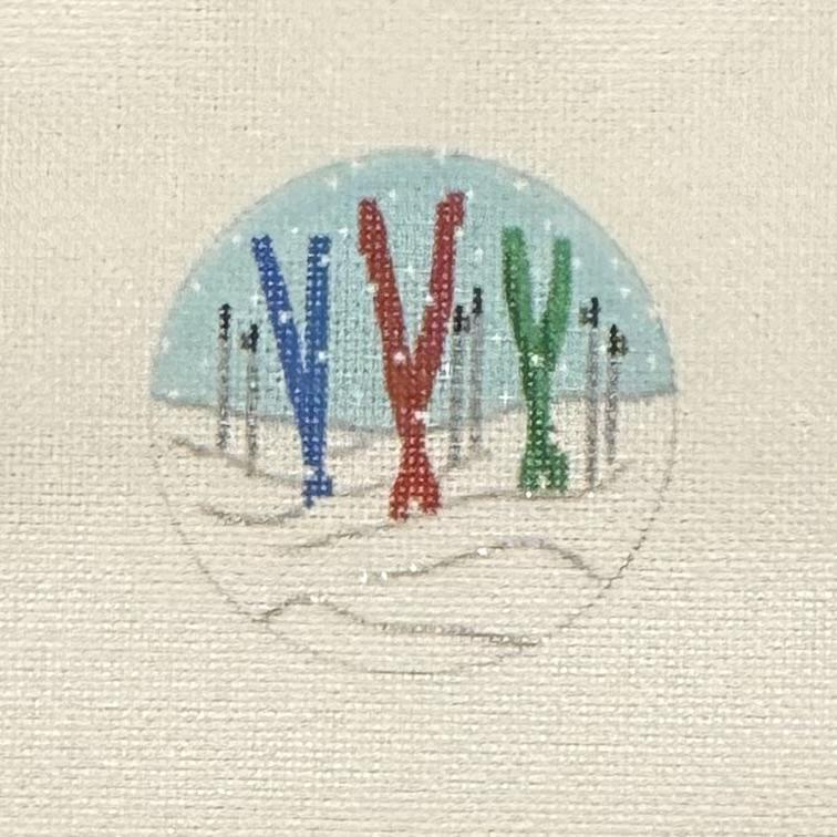 Skis in Snow (by Kate Dickerson)