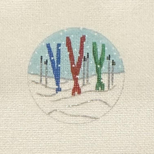 Skis in Snow (by Kate Dickerson)