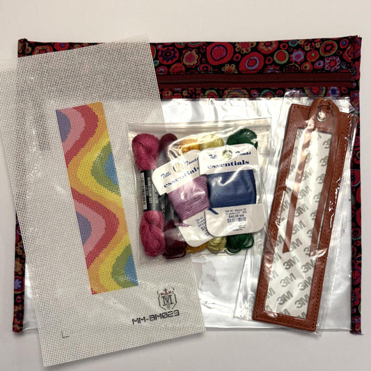 Wavy Rainbow Leather Bookmark Kit