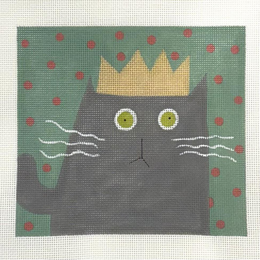 Gray Cat with Crown (by ditto!)