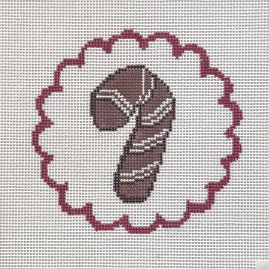 Cookie Candy Cane Round (by Initial K Studio) IKS-3003A