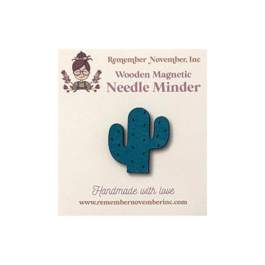Wooden Cactus needle minder