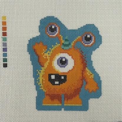 Squatty Orange Monster (by Atlantic Blue Canvas)