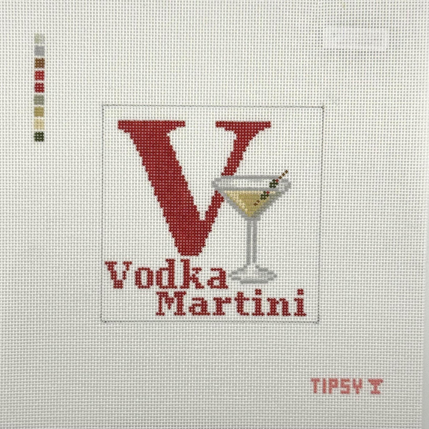 V for Vodka Martini (by Threaded & Tipsy)