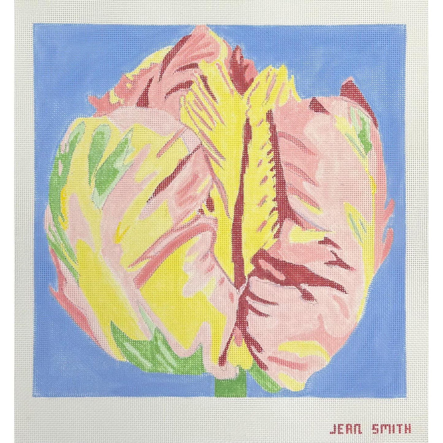 Yellow & Pink Tulip Large (by Jean Smith)