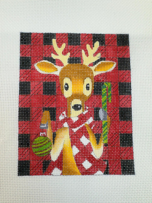 Plaid Reindeer (by Love You More) GA-X22