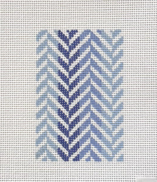 Herringbone Blue Passport Insert (by Initial K) IKS-1068D