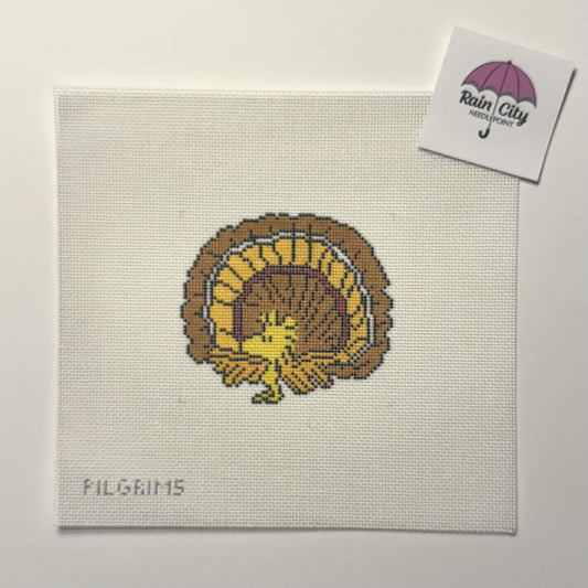PEANUTS Thanksgiving - Woodstock Turkey (by Officially Needlepoint)