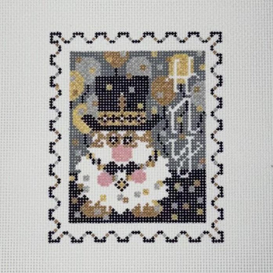 New Year's Gnome Postage Stamp (by Wipstitch) WS-124W-24