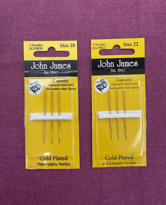 John James Gold Plated Tapestry Needles