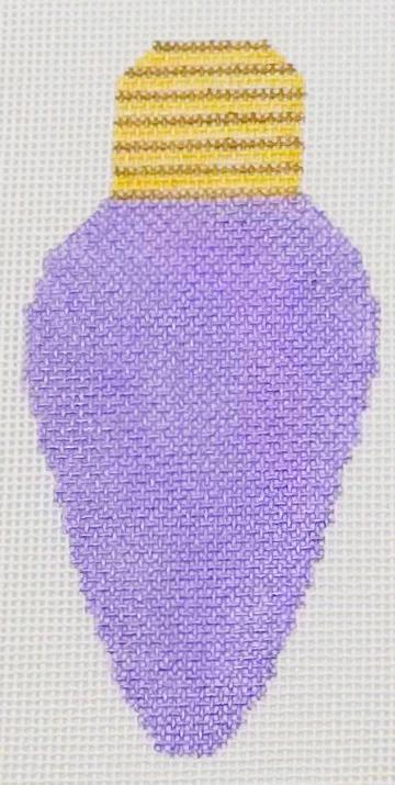Purple Light Bulb (by Blue Waters Needlepoint) LB-18