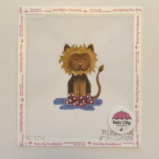 Lion in Rain Boots (by Madeleine Elizabeth)  ME-174
