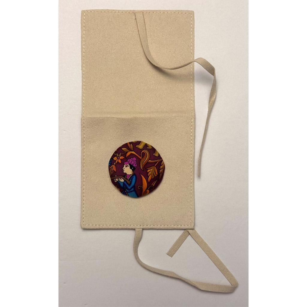 Needle Minders covered w/ Hermes Fabric