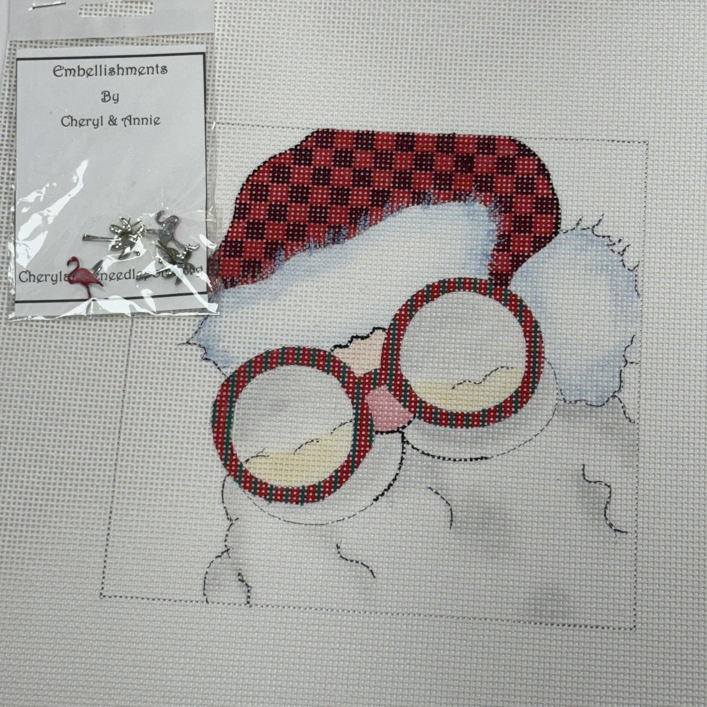 Santa in Glasses (by Cheryl & Annie) - CSI-7