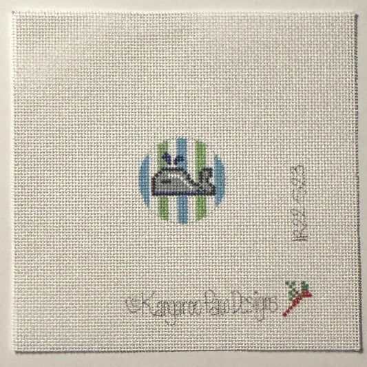 Whale w/ Aqua & Green Fob Insert (by Kangaroo Paws)