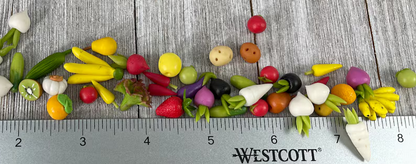 Mini Fruit and Vegetable Embellishment